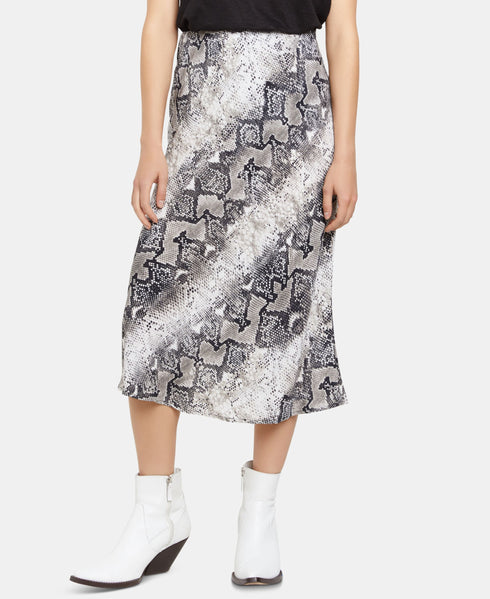 Sanctuary Snakeskin Print Midi Skirt